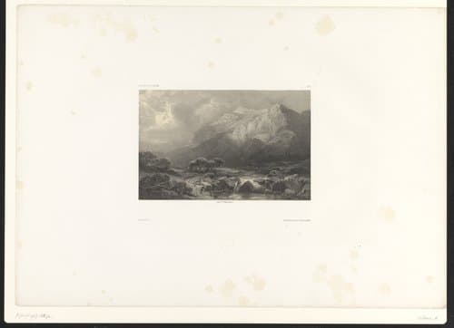 Landschappen door A. Calame by Alexandre Calame