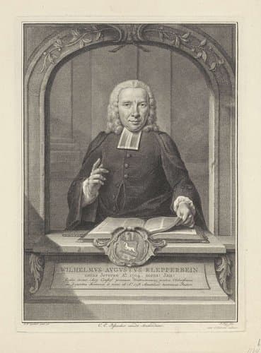 Portret van Wilhelm August Klepperbein by Pieter Tanjé