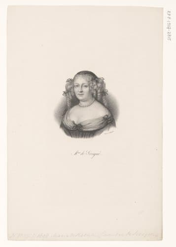 Portret van Madame de Sévigné by anonymous