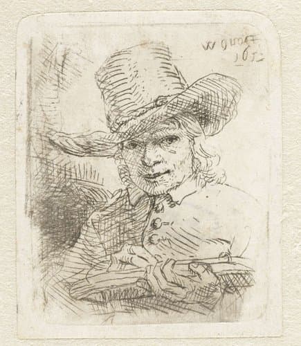 Zelfportret by Willem Drost