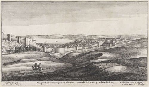 Gezichten op Tanger by Wenceslaus Hollar