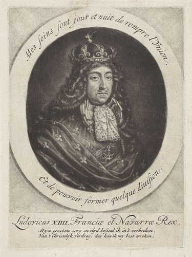 Portret van Lodewijk XIV by Jacob Gole