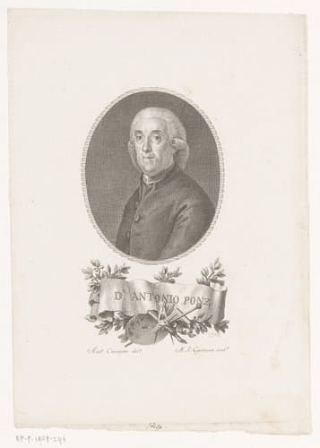 Portret van schilder Antonio Ponz