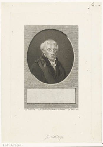 Portret van Jan Scharp by Jan Willem Caspari