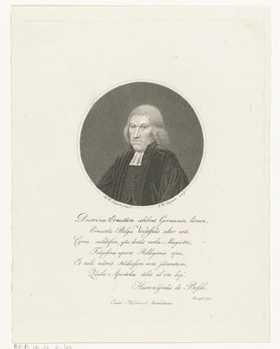 Portret van Johannes van Voorst by Jan Willem Caspari