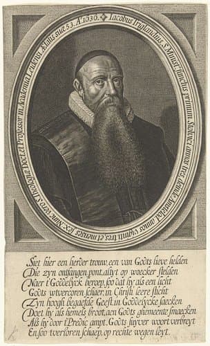 Portret van Jacobus Trigland op 53-jarige leeftijd by anonymous