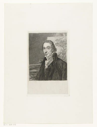 Portret van de schilder Hermanus van Brussel by Johannes Arnoldus Boland