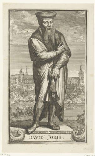 Portret van David Jorisz. by Romeyn de Hooghe