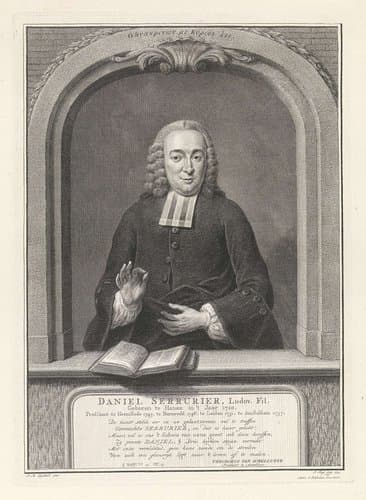 Portret van Daniel Serrurier by Pieter Tanjé