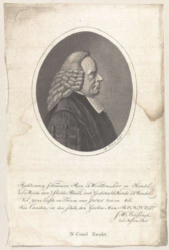 Portret van Gisbertus Bonnet by Govert Kitsen