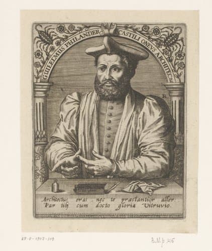 Guilelmus Philander Castili oneus architectus by Robert Boissard