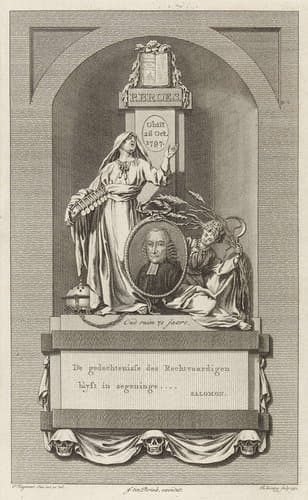 Allegorisch grafmonument voor Petrus Broes by Theodoor Koning