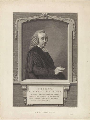 Portret van Didericus Adrianus Walraven by Theodoor Koning