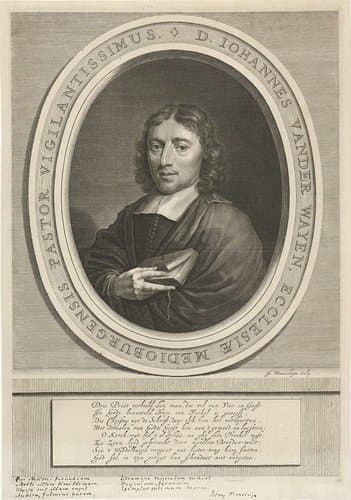 Portret van Johannes van der Waaijen by Jan van Munnickhuysen