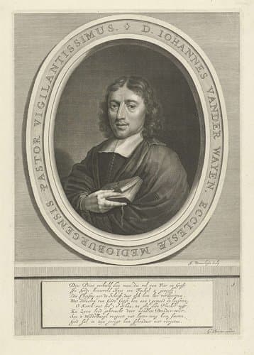 Portret van Johannes van der Waaijen by Jan van Munnickhuysen