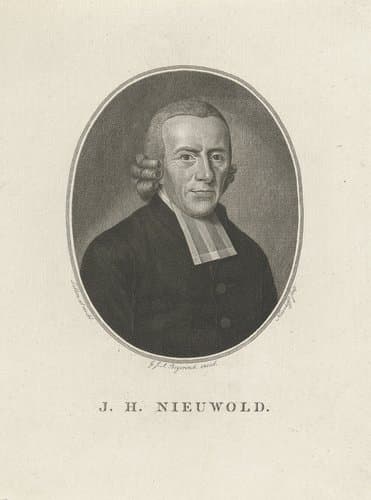 Portret van Johannes Henricus Nieuwold by Walraad Nieuwhoff