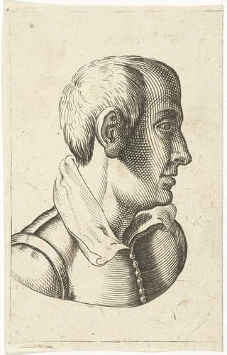 Studiekop van een jonge man by Bartholomeus Willemsz. Dolendo