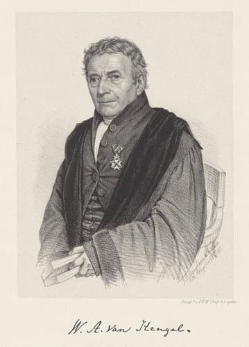 Portret van Wessel Albertus van Hengel by Johann Peter Berghaus
