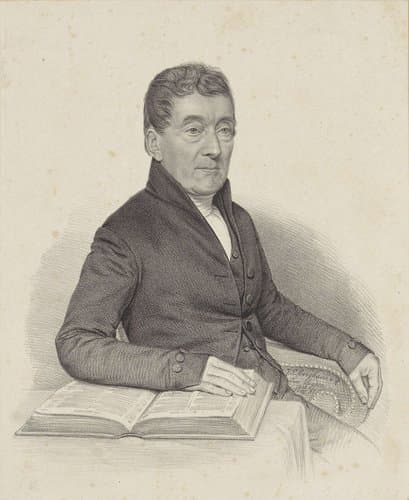 Portret van een onbekende man, mogelijk de heer Jorissen by Johann Peter Berghaus