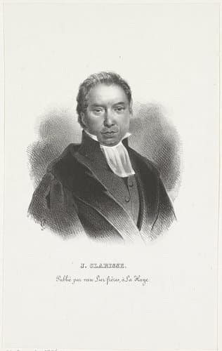Portret van Joannes Clarisse by Wilhelmus Cornelis Chimaer van Oudendorp
