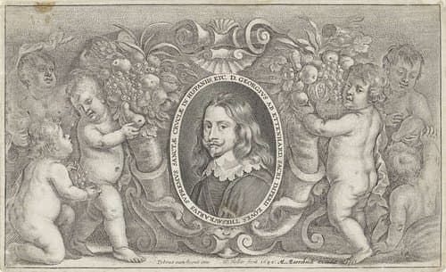 Portret van Georg von Ettenhard by Wenceslaus Hollar