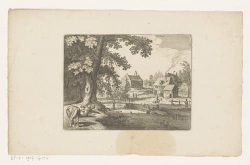 Gezicht op Eimeldingen by anonymous; Matthäus Merian (I)
