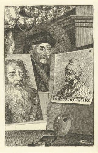 Portretten van Desiderius Erasmus by Jan l'Admiral