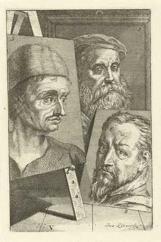 Portretten van Willem Key by Jan l'Admiral