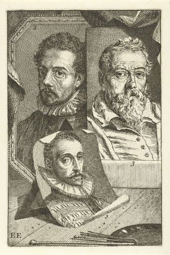 Portretten van Joris Hoefnagel, Frans Francken en Hieronymus Francken