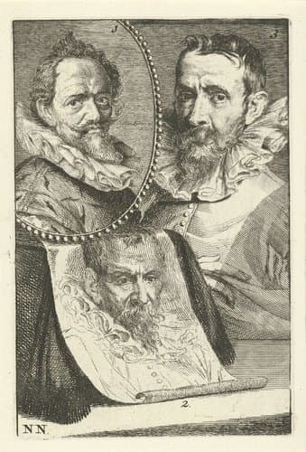 Portretten van Hans von Aachen, Pieter Brueghel II en Jan Brueghel I
