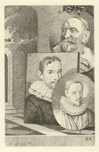 Portretten van Cornelis Jacobsz. Delff, Gheraert Verspronck en Jan Snellinck