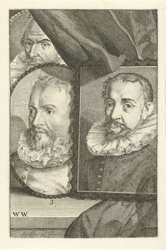 Portretten van Frans Badens by Jan l'Admiral