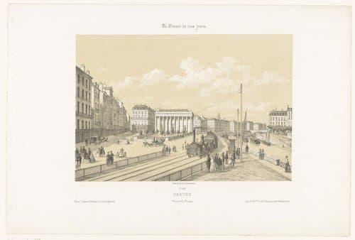 Nantes. Vue de la Bourse