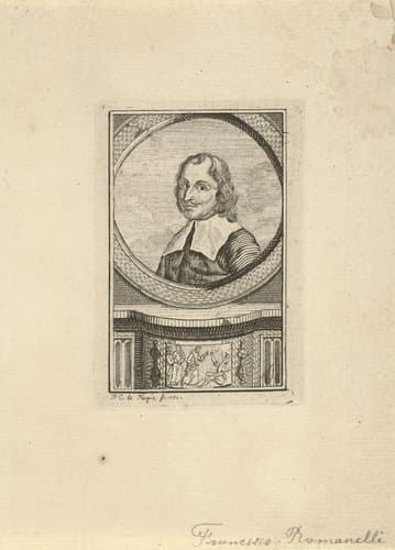 Portret van Giovanni Francesco Romanelli by Isaac Lodewijk la Fargue van Nieuwland