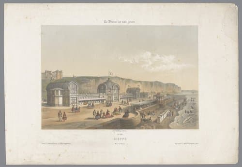 Zicht op het casino van Dieppe