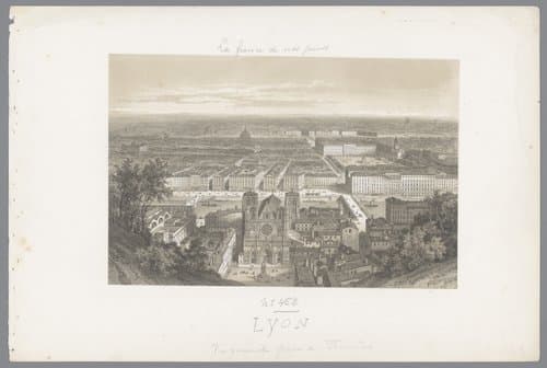 Lyon. Vue générale prise de Fourvières