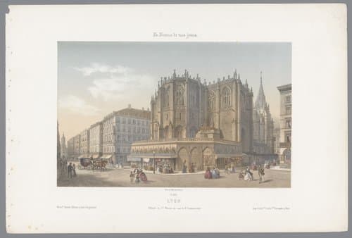 Lyon. Abside de St. Nizier et rue de l'Impératrice