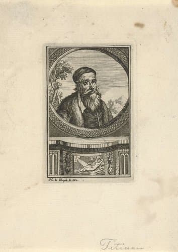 Portret van Titiaan by Isaac Lodewijk la Fargue van Nieuwland