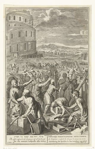 Babylonische spraakverwarring by Andries van Buysen (Sr.)
