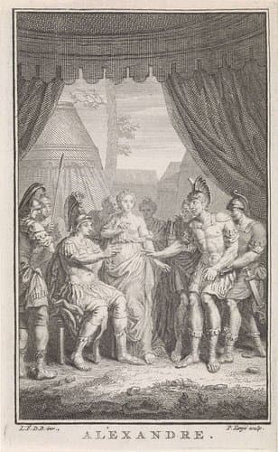 Alexander de Grote onder een baldakijn by Pieter Tanjé