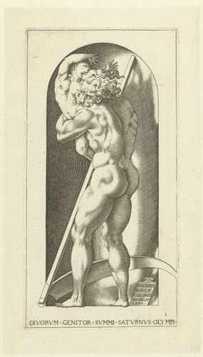 Saturnus verslindt zijn kind by Jacob Binck