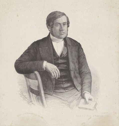 Portret van Johannes Petrus Hasebroek by Johann Peter Berghaus