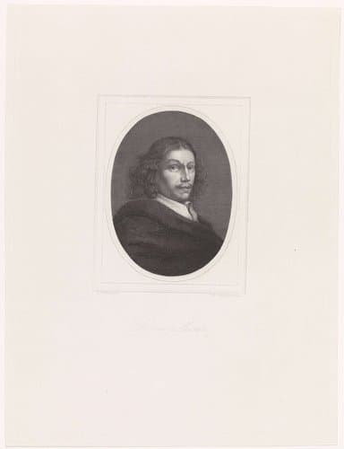 Portret van de schilder Frans van Mieris (I) by Edouard Taurel