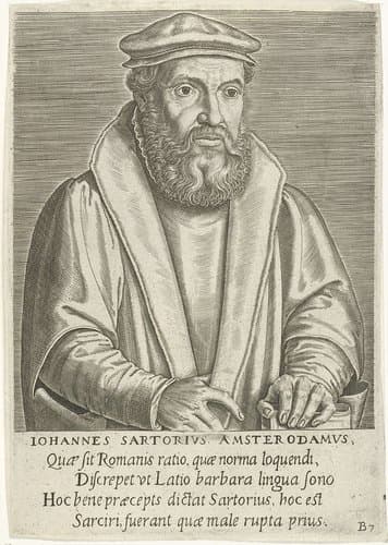 Portret van Johannes Sartorius by Philips Galle