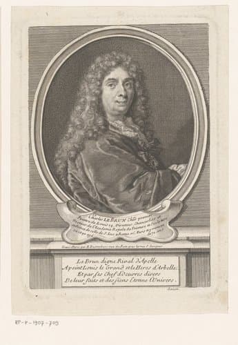 Portret van Charles le Brun by Étienne Desrochers