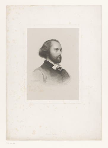 Portret van Félicien David by Pierre Guillaume Metzmacher