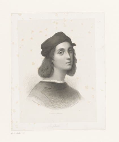 Portret van Rafaël by Pierre Guillaume Metzmacher