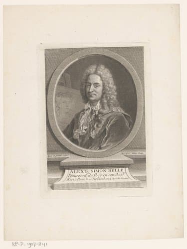 Portret van Alexis Simon Belle by Jacques Nicolas Tardieu