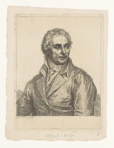 Portret van Martin von Molitor by Joseph Abel