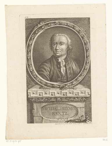Portret van kunstenaar Michael Heinrich Rentz by Jan Balzer